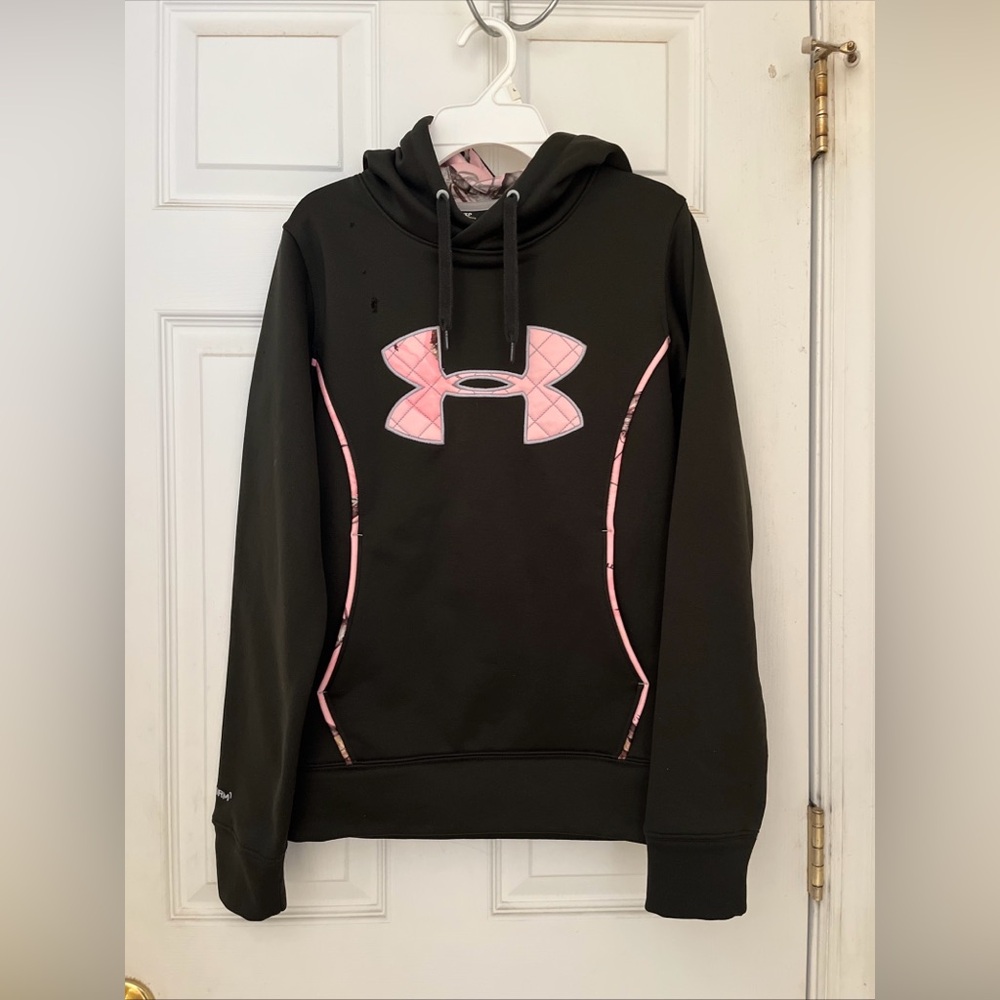 Under Armour Pullover Hoodie with Pink Camouflage - Size XS